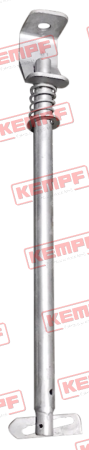 141564 Kempf Halter f. Leiter  450 lg., m. Feder, am Chassis anschraubbar